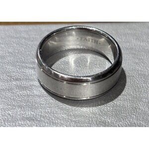 Scott Kay Brute Cobalt BioBlu 27 Artiste Faith Sterling Silver Band Ring S 12.5